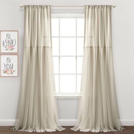 Chenoweth Semi Sheer Curtain Pair (Set of 2) - Chic Decora