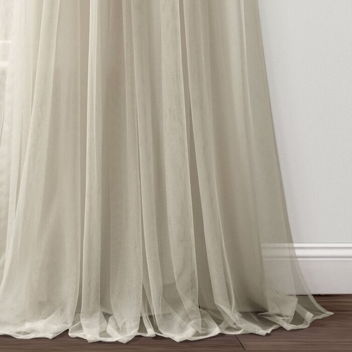 Polyester Semi Sheer Curtain Pair (Set of 2) - Chic Decora