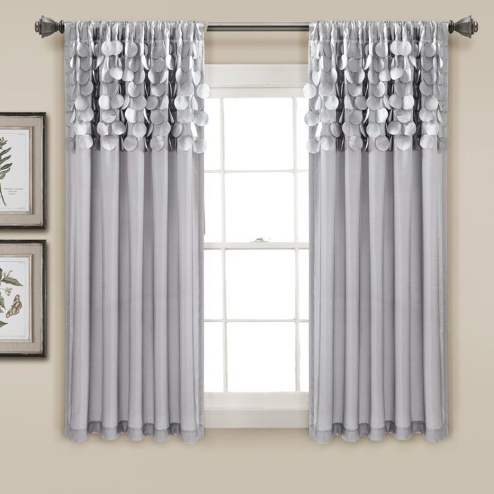 Polyester Semi Sheer Curtain Pair (Set of 2) - Chic Decora