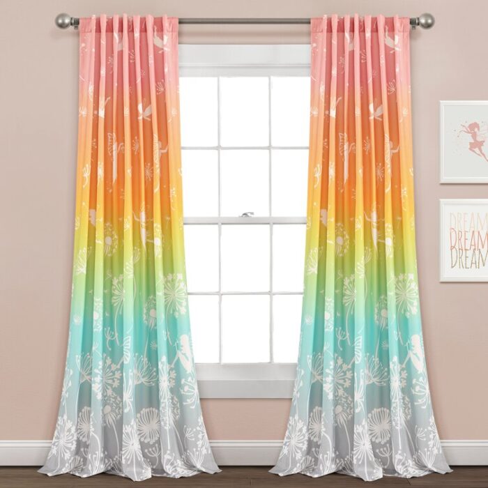 Polyester Semi Sheer Curtain Pair (Set of 2) - Chic Decora