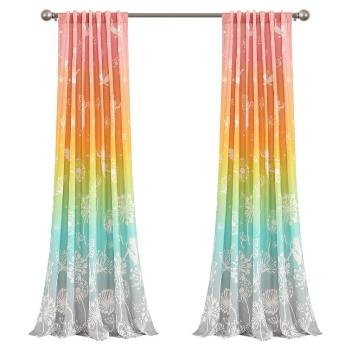 Polyester Semi Sheer Curtain Pair (Set of 2) - Chic Decora