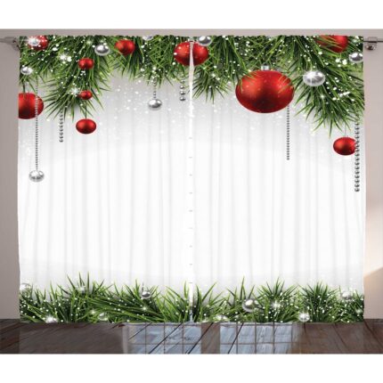 Sabah Polyester Semi Sheer Curtain Pair (Set of 2) - Chic Decora