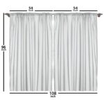 Polyester Semi Sheer Curtain Pair (Set of 2) - Chic Decora