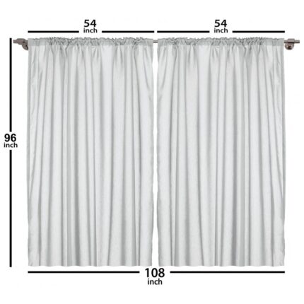 Polyester Semi Sheer Curtain Pair (Set of 2) - Chic Decora