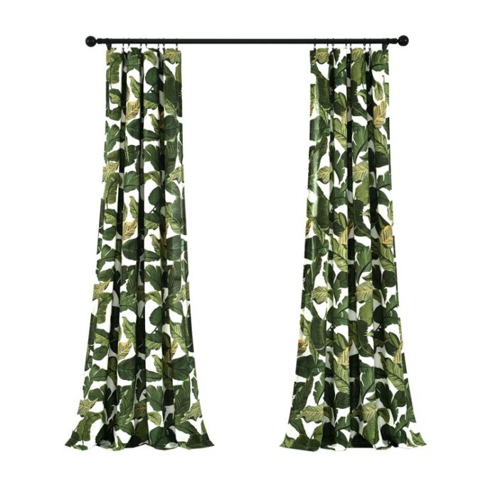 Polyester Semi Sheer Curtain Pair (Set of 2) - Chic Decora