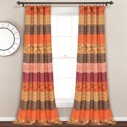 Elmina Willow Semi-Sheer Curtain Panels (Set of 2) - Chic Decora