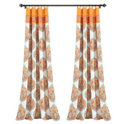 Polyester Semi Sheer Curtains / Drapes Pair (Set of 2) - Chic Decora