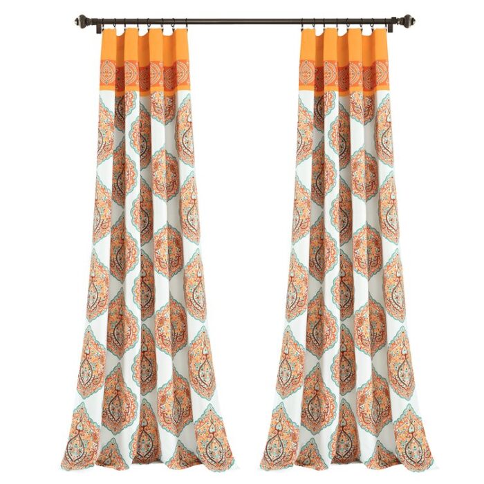 Polyester Semi Sheer Curtains / Drapes Pair (Set of 2) - Chic Decora