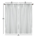 Polyester Semi Sheer Sliding Panel Pair (Set of 2) - Chic Decora