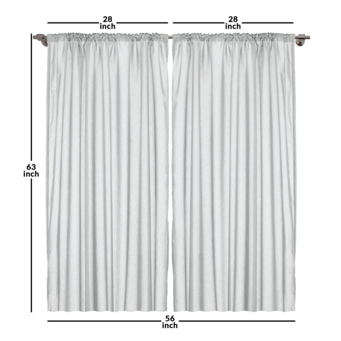 Polyester Semi Sheer Sliding Panel Pair (Set of 2) - Chic Decora