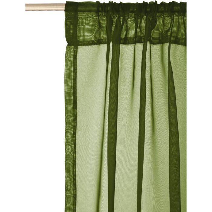 Polyester Sheer Curtain Pair (Set of 2) - Chic Decora