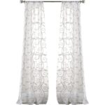 Polyester Sheer Curtain Pair (Set of 2) - Chic Decora