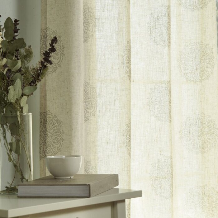 Polyester Sheer Curtain Pair (Set of 2) - Chic Decora