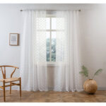 Polyester Sheer Curtain Pair (Set of 2) - Chic Decora