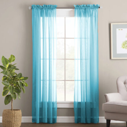 Fet Polyester Curtain Pair (Set of 2) - Chic Decora