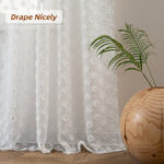 Polyester Sheer Curtain Pair (Set of 2) - Chic Decora