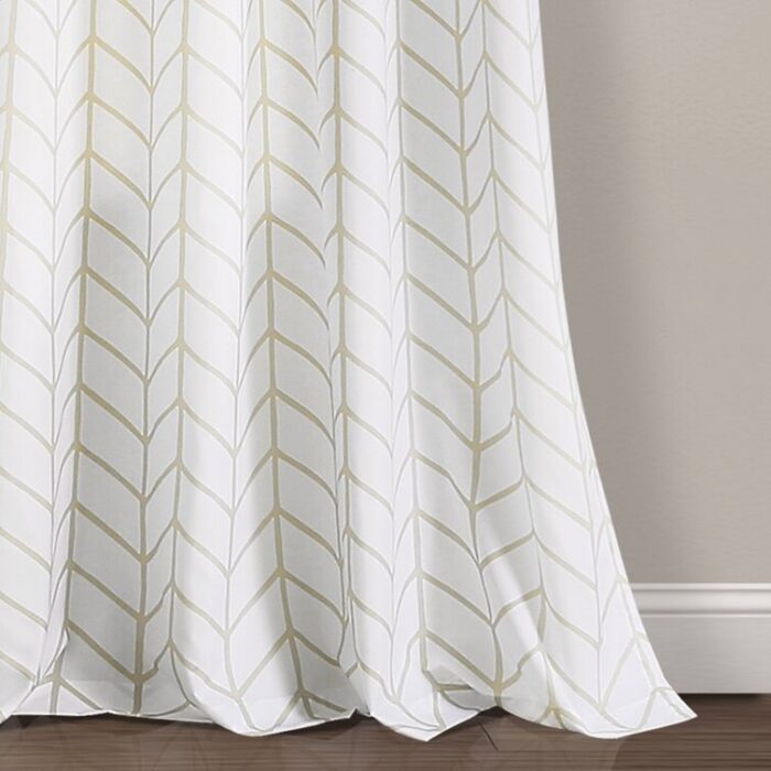 Polyester Sheer Curtain Pair (Set of 2) - Chic Decora