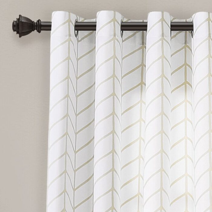 Polyester Sheer Curtain Pair (Set of 2) - Chic Decora