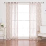 Polyester Sheer Curtain Pair (Set of 2) - Chic Decora