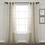 Polyester Sheer Curtain Pair (Set of 2) - Chic Decora