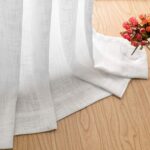 Polyester Sheer Rod Pocket Curtain Pair (Set of 2) - Chic Decora