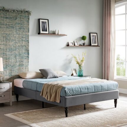 Billie Wood Platform Bed Frame - Chic Decora