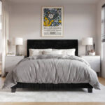 Timaeus Upholstered Standard Bed - Chic Decora