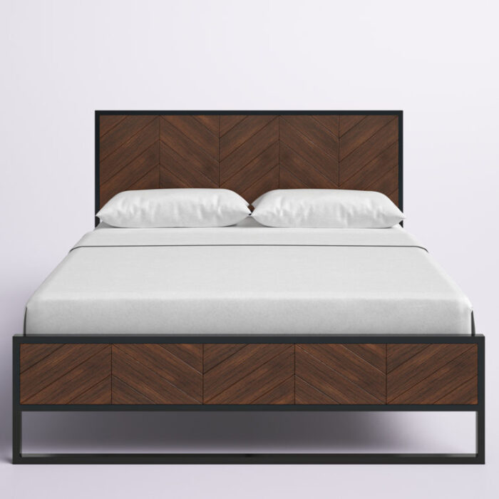 Proto Classical Metal Frame Platform Bed - Chic Decora