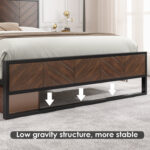 Proto Classical Metal Frame Platform Bed - Chic Decora