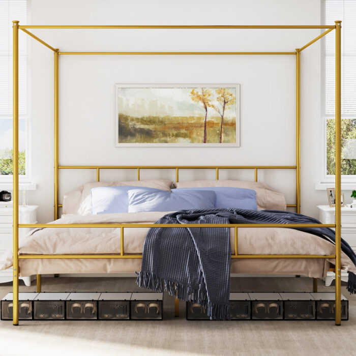 Queen/King Canopy Bed - Chic Decora