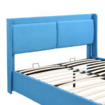 Queen Size Storage Upholstered Hydraulic Platform Bed with 2 Drawers - Chic Decora