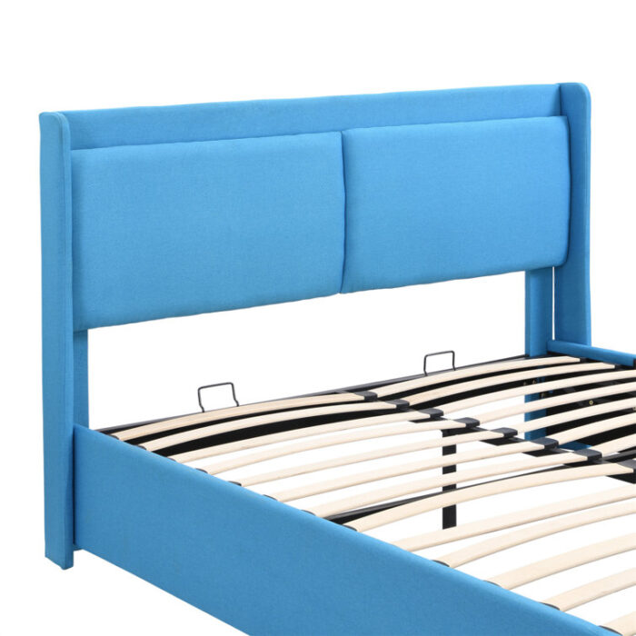 Queen Size Storage Upholstered Hydraulic Platform Bed with 2 Drawers - Chic Decora