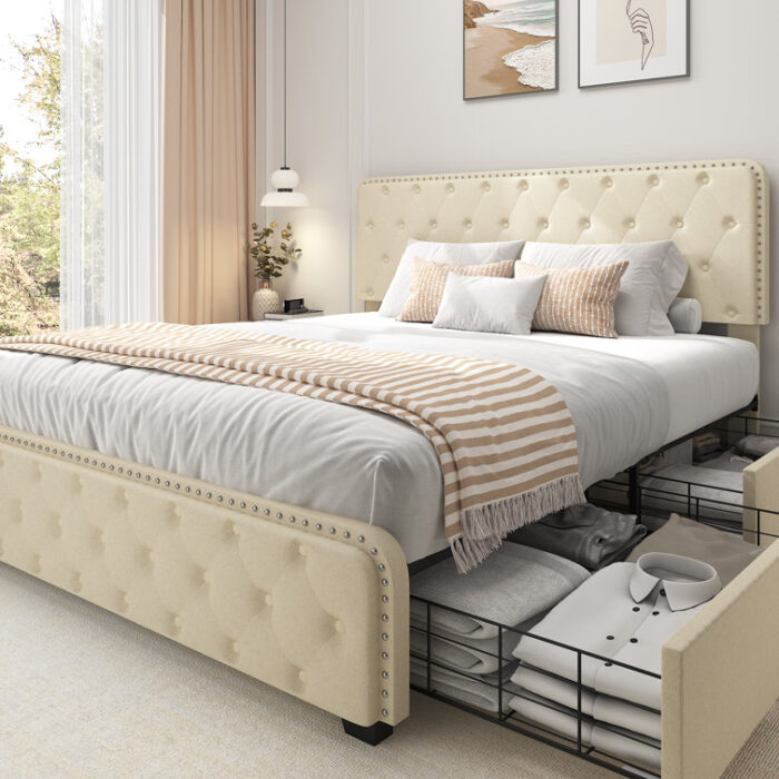 Queen Storage Bed - Chic Decora