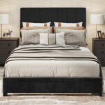 Queen Tufted Upholstered Storage Platform Bed - Chic Decora