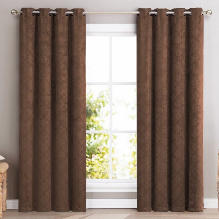 Rabideau Polyester Blackout Curtain Pair (Set of 2) - Chic Decora