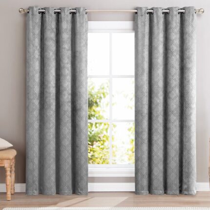 Mia Ombre Polyester Curtain Pair (Set of 2) - Chic Decora