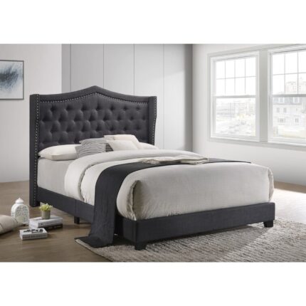 Upholstered Platform Bed - Chic Decora