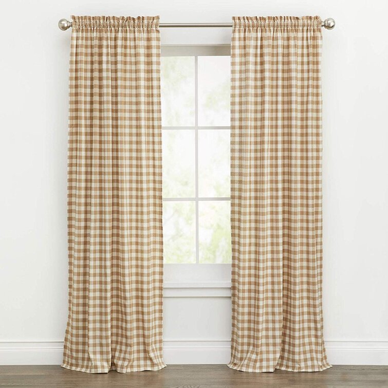 Diana Cotton Blend Room Darkening Curtain Pair (Set of 2) - Chic Decora