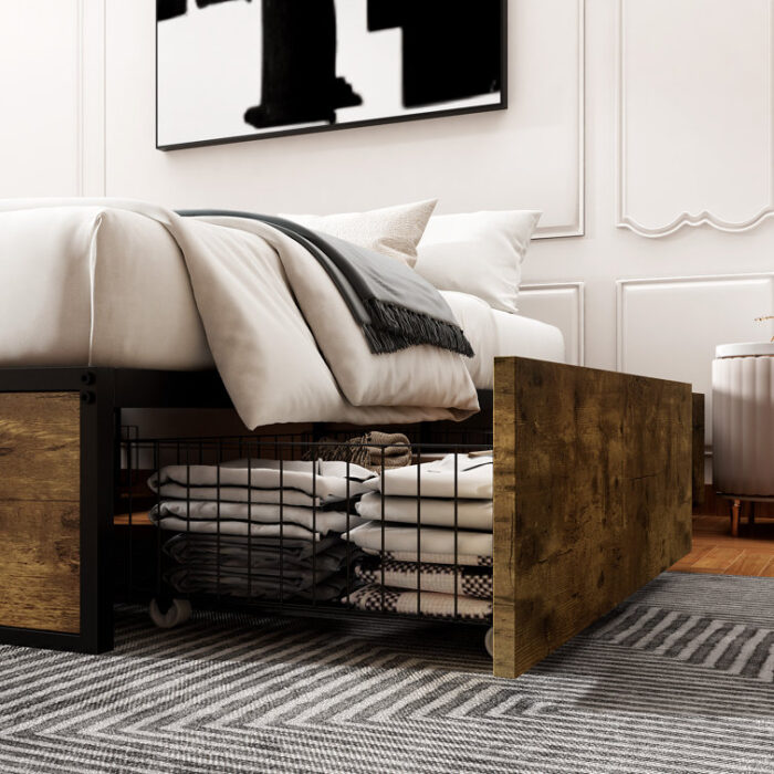 Ramjan Platform Storage Bed - Chic Decora