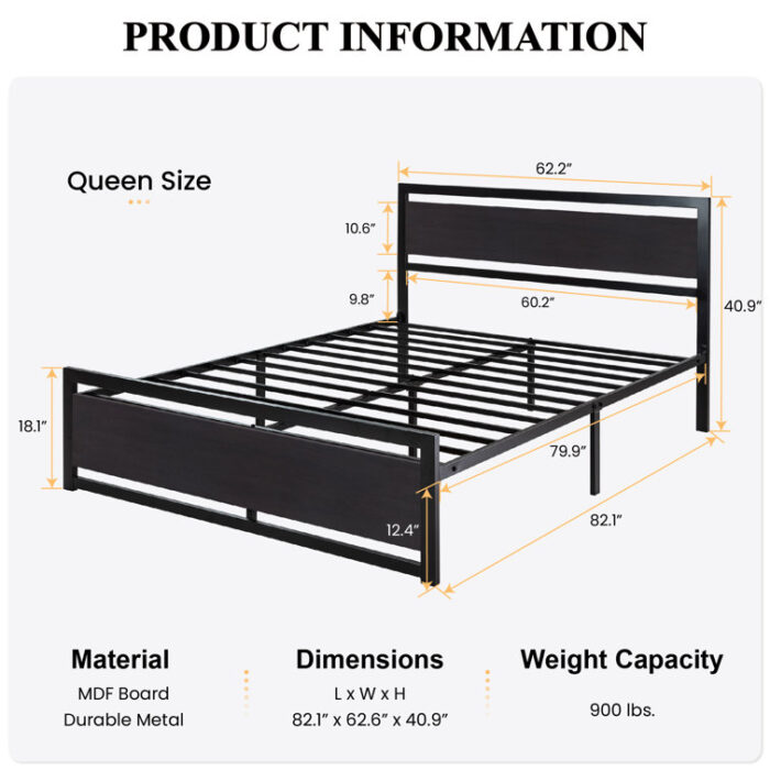 Raney Platform Bed - Chic Decora