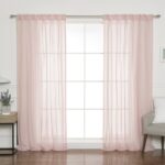 Rayna Polyester Semi Sheer Curtain Pair (Set of 2) - Chic Decora