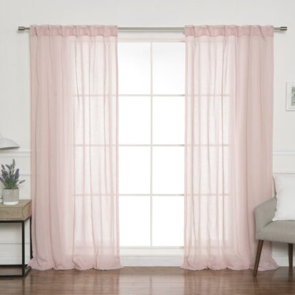 Bettine Polyester Room Darkening Curtain Pair (Set of 2) - Chic Decora