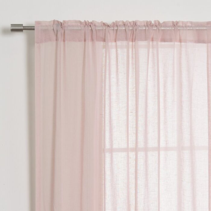 Rayna Polyester Semi Sheer Curtain Pair (Set of 2) - Chic Decora