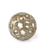 Reeser Metal Decorative Orb Tabletop Sculpture - Chic Decora