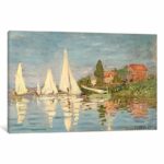 Regatta at Argenteuil, c.1872 by Claude Monet – Gallery-Wrapped Canvas GiclÃ©e Print - Chic Decora