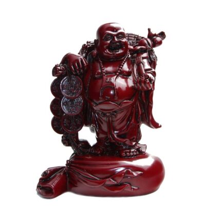 Small Black Polyresin Buddha Statue For Zen Home Decor - Chic Decora