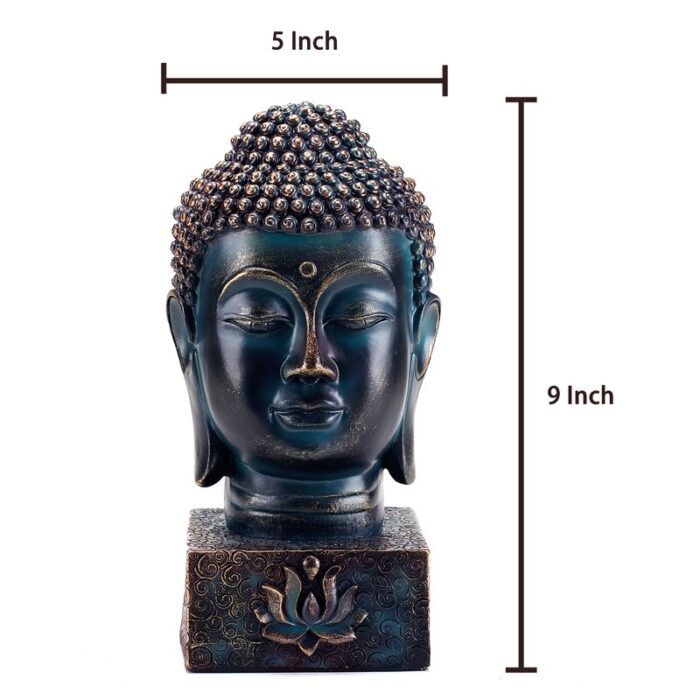 Resin Buddha Head Statue - Chic Decora