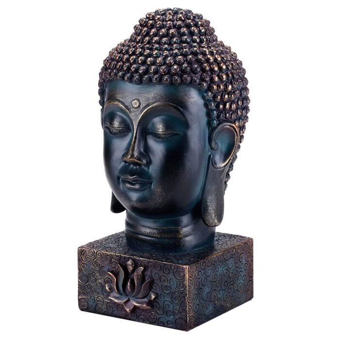 Resin Buddha Head Statue - Chic Decora