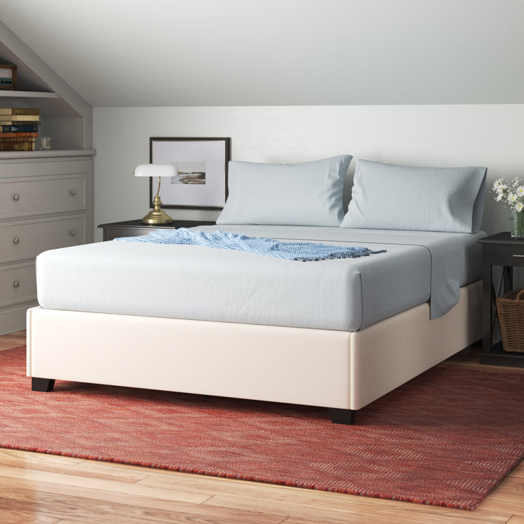 Atrayu Upholstered LED Platform Bed with 4 Storage Drawers - Chic Decora