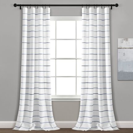 Cangelosi Cotton Blend Sheer Curtain Pair (Set of 2) - Chic Decora